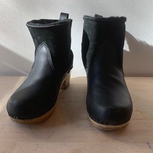 No.6 Low Shearling Clog Boots Size 41